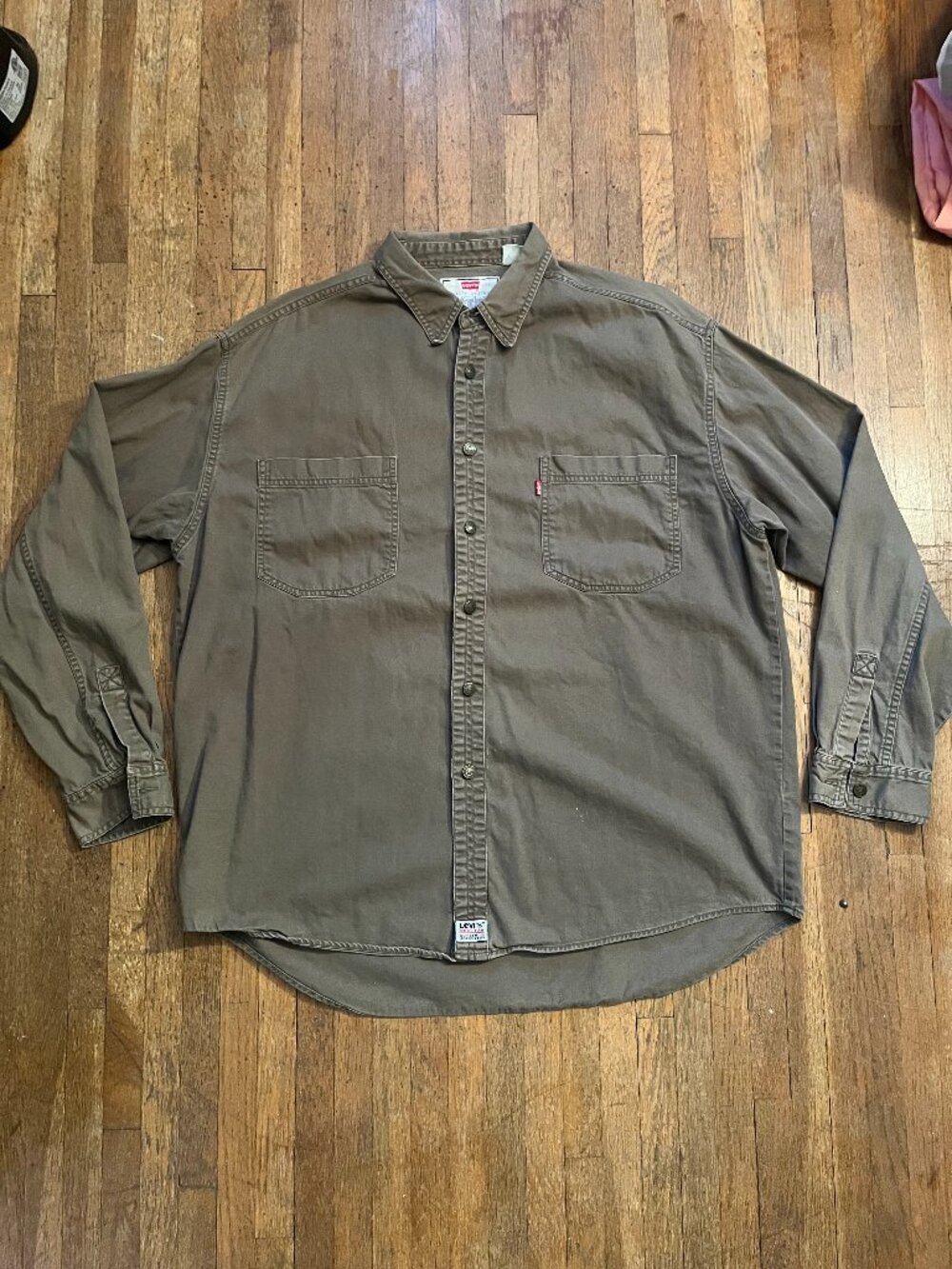 Vintage Levi’s Red Tab Brown Cotton Shirt • XL